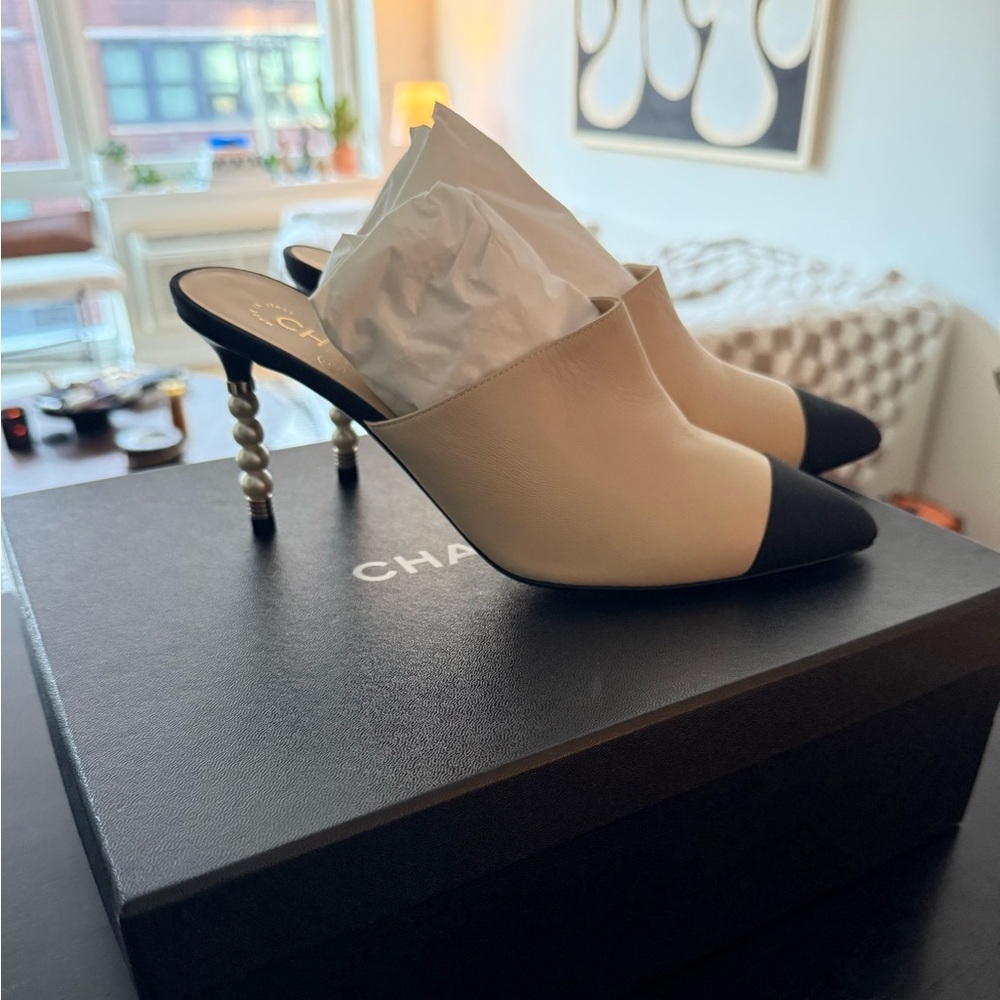 Chanel Cap-toe Mules